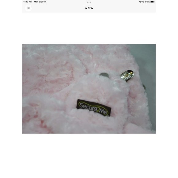 NEW Clip on Baby Blanket Stroller Shade Nursing Pink Bon Bon Rosette Secure2Me - Picture 4 of 7